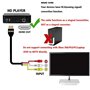Tomost Câble HDMI mâle vers câble audio vidéo 3 RCA AV adaptateur code d'extension pour HDTV DVD 1080P et la plupart des project