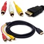 Tomost Câble HDMI mâle vers câble audio vidéo 3 RCA AV adaptateur code d'extension pour HDTV DVD 1080P et la plupart des project