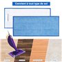 6PCS Lingettes Reutilisable pour Swiffer WetJet Wood, Lingette Recharges Bleu pour Swiffer Parquet WetJet Balai Spray