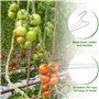25 avec Cordes Clips pour Plantes, Attache Tomate Comprend 30 Pinces à Plantes et 10 Mètres de Corde pour Suspendre Tomates et C