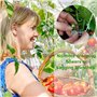 25 avec Cordes Clips pour Plantes, Attache Tomate Comprend 30 Pinces à Plantes et 10 Mètres de Corde pour Suspendre Tomates et C