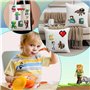 21 Pièces de Patch Thermocollant Enfant de Jeux Vidéo, Patch Vetement Thermocollant de Jeux Vidéo pour Enfants pour Vestes, Jean
