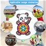 Jeu de Flechette Enfant, Panda de Jeux Flechette Enfant avec Pistolets Jouets, 9 Balles Collantes et 1 Crochet, Jeux de Fête Int