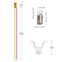 E505WMT Lot de 10 ampoules LED à vis et socle E5 E5.5 12 V-14 V Blanc chaud