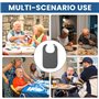 WANDGU Lot de 5 bavoirs pour adultes : bavoirs réutilisables en tissu éponge 75 x 45 cm, imperméables et lavables, pour hommes, 
