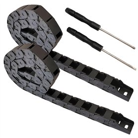GOEDCH Chaîne Porte Câble et Tournevis: 2 Pièces 1M Chaîne de Traînée 15mm x 30mm