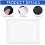 WANDGU Lot de 150 porte-étiquettes autocollants de 6 x 10 cm : pochettes transparentes pour cartes de visite, fenêtre d'inscript