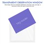 WANDGU Lot de 150 porte-étiquettes autocollants de 6 x 10 cm : pochettes transparentes pour cartes de visite, fenêtre d'inscript