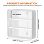 ​GOEDCH Vitrine acrylique de collection : boîte d'affichage acrylique avec porte magnétique – Boîte de rangement transparente à 