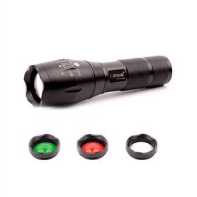 Llys Colors 5 modes Zoomable lampe de poche lumière rouge/vert/blanc LED lampe de poche torche avec aimant
