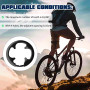 Pluvyze Protection de chaîne de vélo pour enfant - Noir - Anneau de protection de chaîne à 4 trous - Pour vélos et VTT - Avec 42