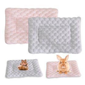 Lot de 2 lits de 31 x 21 cm pour lapins