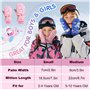 Rhino Valley Gants de Ski pour Enfants, Moufles de Neige Imperméables pour Enfants, Moufles d'hiver avec Bande Ajustable, Gants 