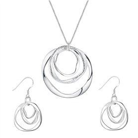 KONFEN Parure Argent Femme