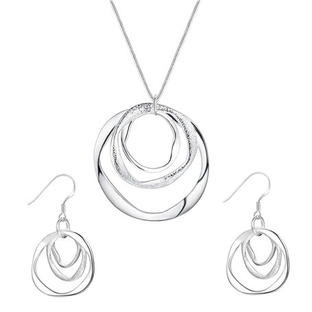 KONFEN Parure Argent Femme