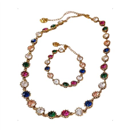 KONFEN Parure Bijoux Zircon Femme
