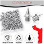 PBUSPU 60pcs Pointes de Piste 7mm,Inoxydable avec 1 Clé à Pointe Athlétisme, Pointe Athlétisme Cross Track Spikes Remplacement p