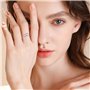 KONFEN Bague Reglable Argent 925, Branche Épines Bague Ajustable Ouverte Femme Homme, Une Bague Pouce Anneau Bagues Reglables Or