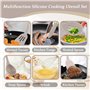 11PCS Ustensiles de Cuisine en Silicone, Ustensile Cuisine avec Porte-Ustensiles, Set Ustensile Cuisine Antiadhésifs avec Poigné