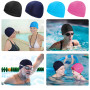 4 PièCes Bonnets De Bain Élastique, Bonnet Piscine, Douce Et Confortable, Qualité SupéRieure, pour Femmes Hommes Enfants en Nage