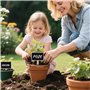 20 Pièce Étiquettes de Plantes en bois, Etiquette Jardin Exterieur en Forme de T, Tableau Noir Avec Stylo de Marquage, Pour Plan