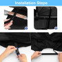 Pare Soleil Poussette Universelle avec protection UV 50+ et imperméable, Canopy Auvent Pare Soleil avec Toit Ouvrant Ventilé, ca