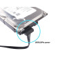 ELFJMZP Câble répartiteur d'alimentation SATA 15 broches 1 mâle vers 5 femelles 18 AWG en cuivre étamé 62 cm pour disque dur, SS