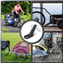PATEMZON Attelage Remorque Velo, Attache Remorque Velo, Universelle Adaptateur Remorque, 2 Jeux Connecteurs de Remorques de Vélo