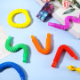 6 Pièces Pop Tubes Mini Jouets Sensoriels, Jouets Sensoriels de Tuyau Extensible Multicolore Jouets de Soulager Stress