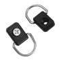 Nikou Kayak D Anneau, Lot de 10 Boucle Noire en D avec vis M6, Kayak gréement D Anneaux Sécurité Attache Boucle Pont Accessoires