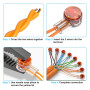 KBNIAN 200 Pcs Connecteur Terminal K1 Connecteur Raccord Rapide de 2 Fils de 0,4mm à 0,7mm Connecteur de Cable Étanche Résistanc