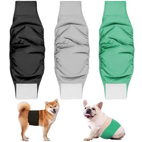 Dalephoric 3 Pièces Couches pour Chiens Male Lavable