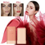 HASAIKA® Bâton de Fard à joues de Maquillage, Blusher Teinté Hydratant, Fard à Joues Solide et Crémeux,Stick hydratant teinté po
