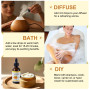 Frankincense Essential Oil 60ML Huile Essentielle d'encens 100% Pure et Naturelle pour Visage, Massage, Aromathérapie, Cheveux, 