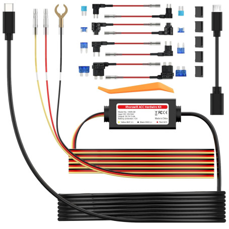 Mini USB & Type C Hardwire Kit avec Câble ACC