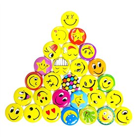 yolzhxe 70 Pièces 30 mm Smile Badges