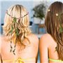 SYEYCW 3 Pièces Couronner Fleur Cheveux, Bandeau Guirlande, Artificiel Floral Serre Tête Headband pour Femmes Filles, pour Marié