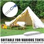 SYEYCW 8 Pièces Échelles d'Auvent de Caravane, Sangle de Fixation pour Auvent en Plastique, Échelle de Haubanage pour Tentes, Au