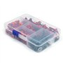ANCLLO Kit complet de 177 boulons de carénage pour moto - Clips de fixation - Écrous - Rouge
