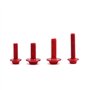 ANCLLO Kit complet de 177 boulons de carénage pour moto - Clips de fixation - Écrous - Rouge