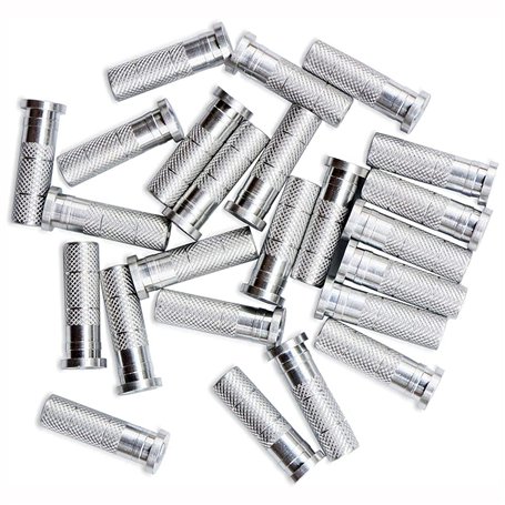ANCLLO Lot de 50 inserts de flèche en aluminium avec points de tir à l'arc .244 pour entraînement sur cible