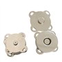 ANCLLO Lot de 20 fermoirs magnétiques à coudre pour sacs à main, sacs, vêtements - 18 mm - Argenté