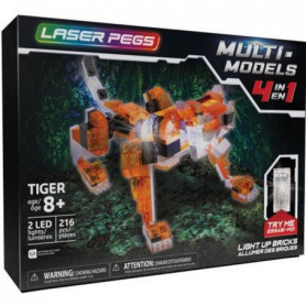 Laser Pegs. Tigre rouge - 4 en 1 - 216 pcs. Construction. brique lumineuse. Joue 45,99 €