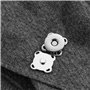 ANCLLO Lot de 20 fermoirs magnétiques à coudre pour sacs à main, sacs, vêtements - 18 mm - Argenté