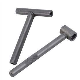 ANCLLO Clé de réparation pour valve de moteur de moto et scooter - Clé à molette carrée à trou hexagonal