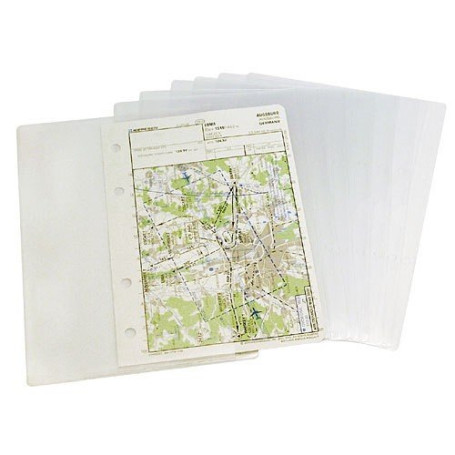 Design 4 Pilots - Pochettes Plastiques Cartes VAC pour Planchette de vol (x10)