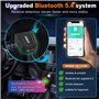 Scanner OBD2 amélioré Lecteur de Code de Voiture sans Fil avec Bluetooth 5.4 détection Automatique du Moteur, Mini Outil de Diag