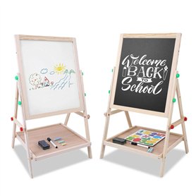 Chevalet Enfant en Bois Tableau double face