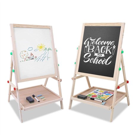 Chevalet Enfant en Bois Tableau double face