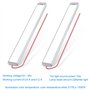 Lot de 2 bandes LED 12 V 228 LED 10 W 12 V pour camping-car, bande d'éclairage de voiture 12 V avec interrupteur, éclairage de c